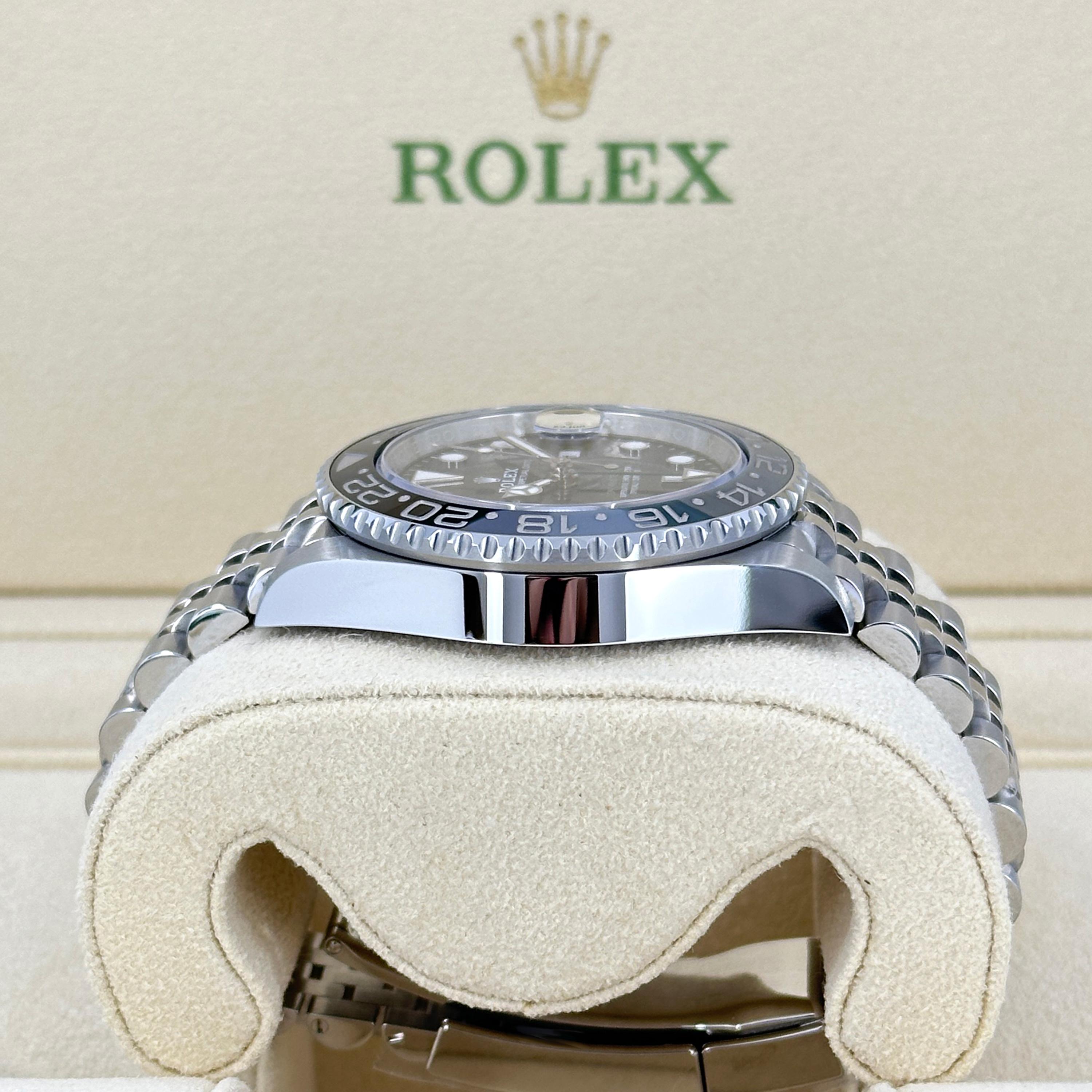 Unworn Rolex GMT-Master II Reference# 126710GRNR, Complete set, 2025 For Sale 1