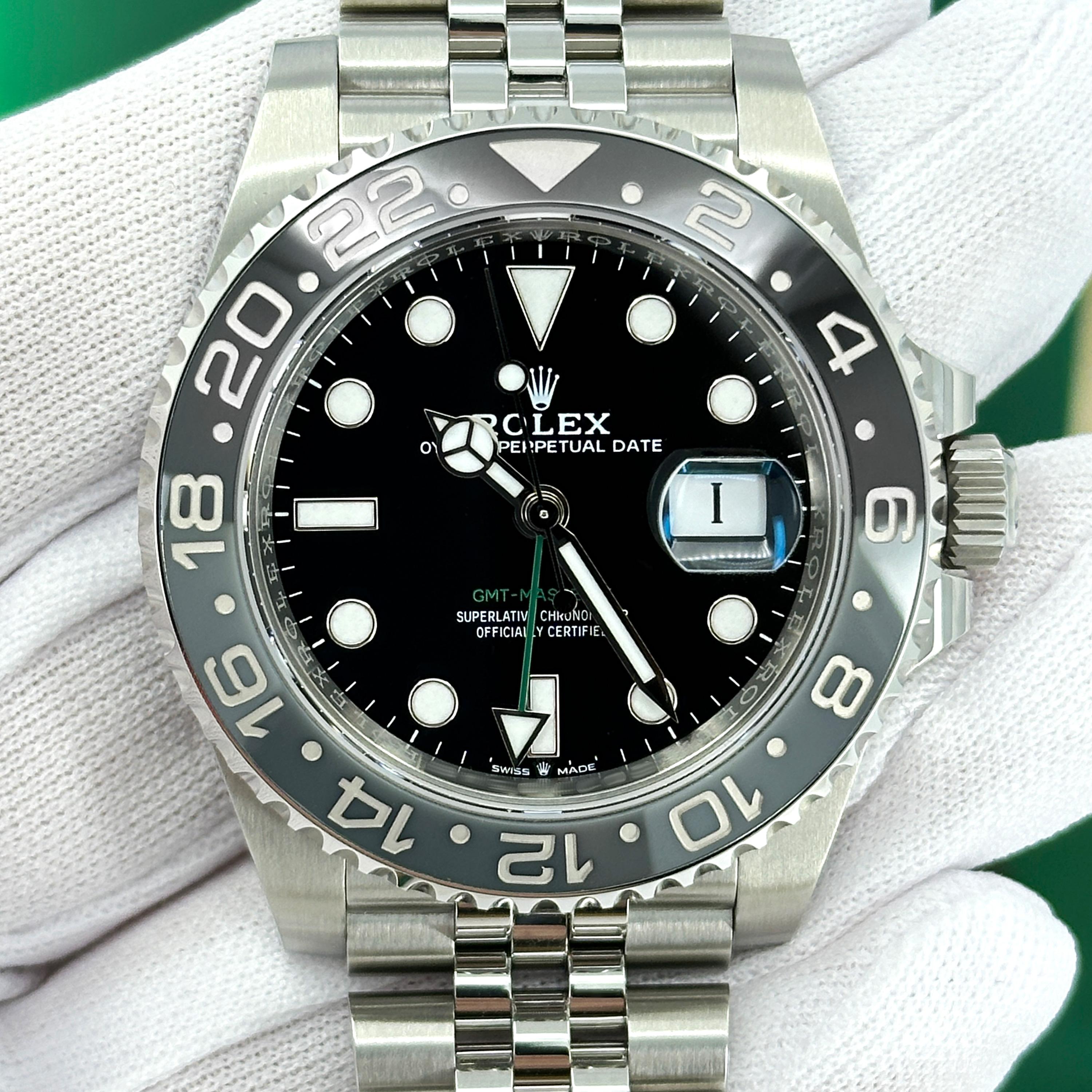 Unworn Rolex GMT-Master II Reference# 126710GRNR, Complete set, 2025 For Sale 12