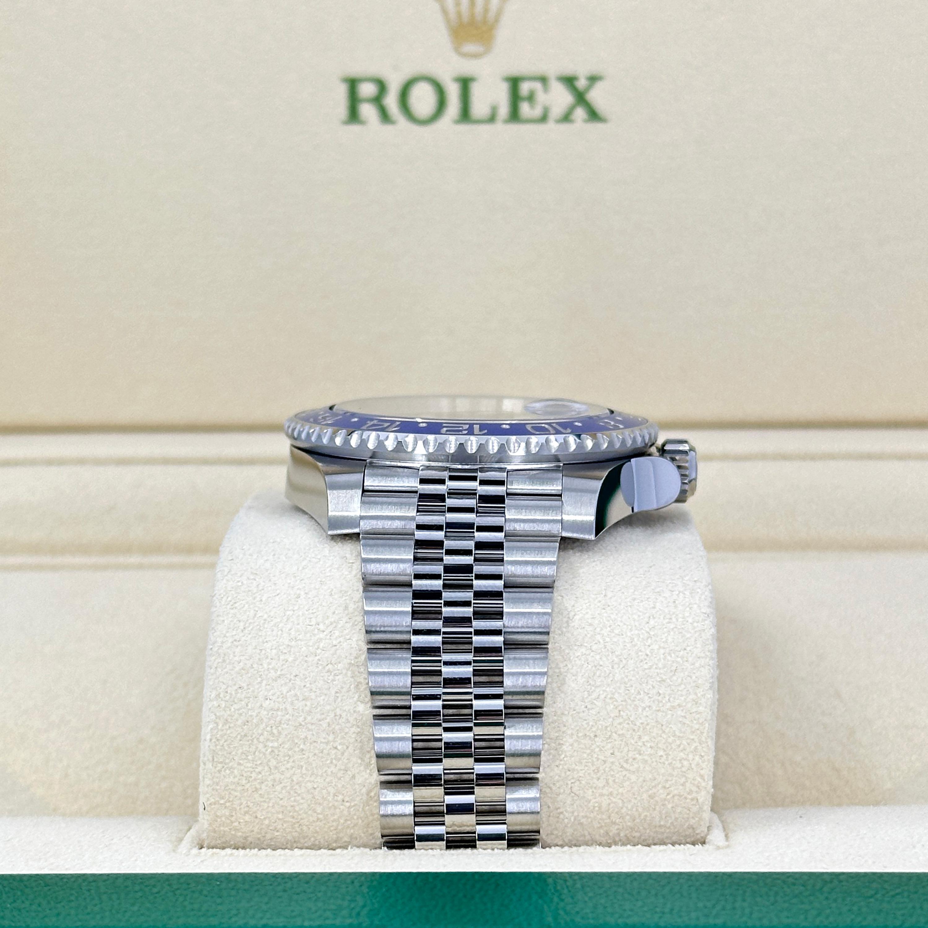 da uomo o donna Rolex GMT-Master II Batgirl non indossato Numero di riferimento 126710BLNR, Set completo, 2025 in vendita