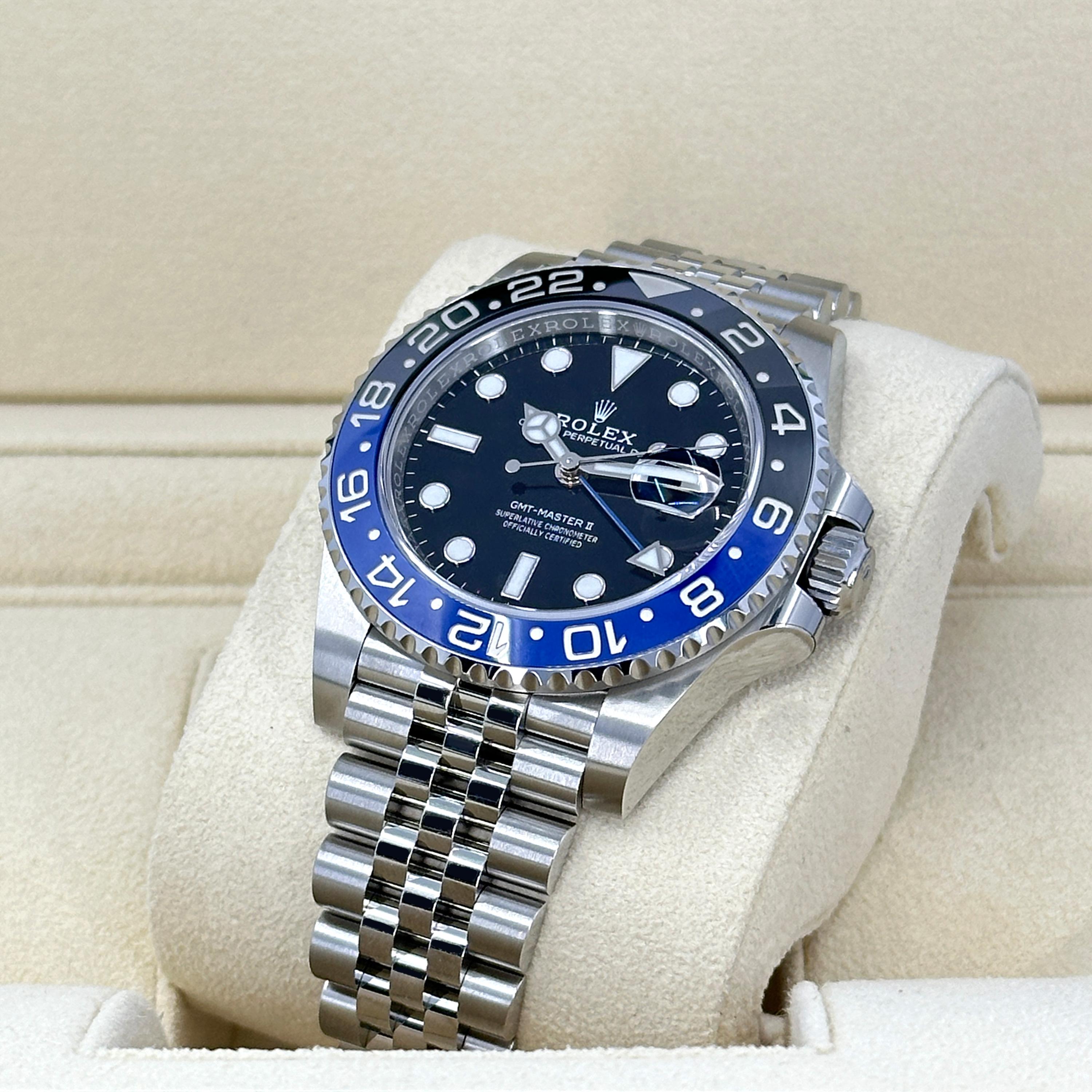 Rolex GMT-Master II Batgirl non indossato Numero di riferimento 126710BLNR, Set completo, 2025 in vendita 6