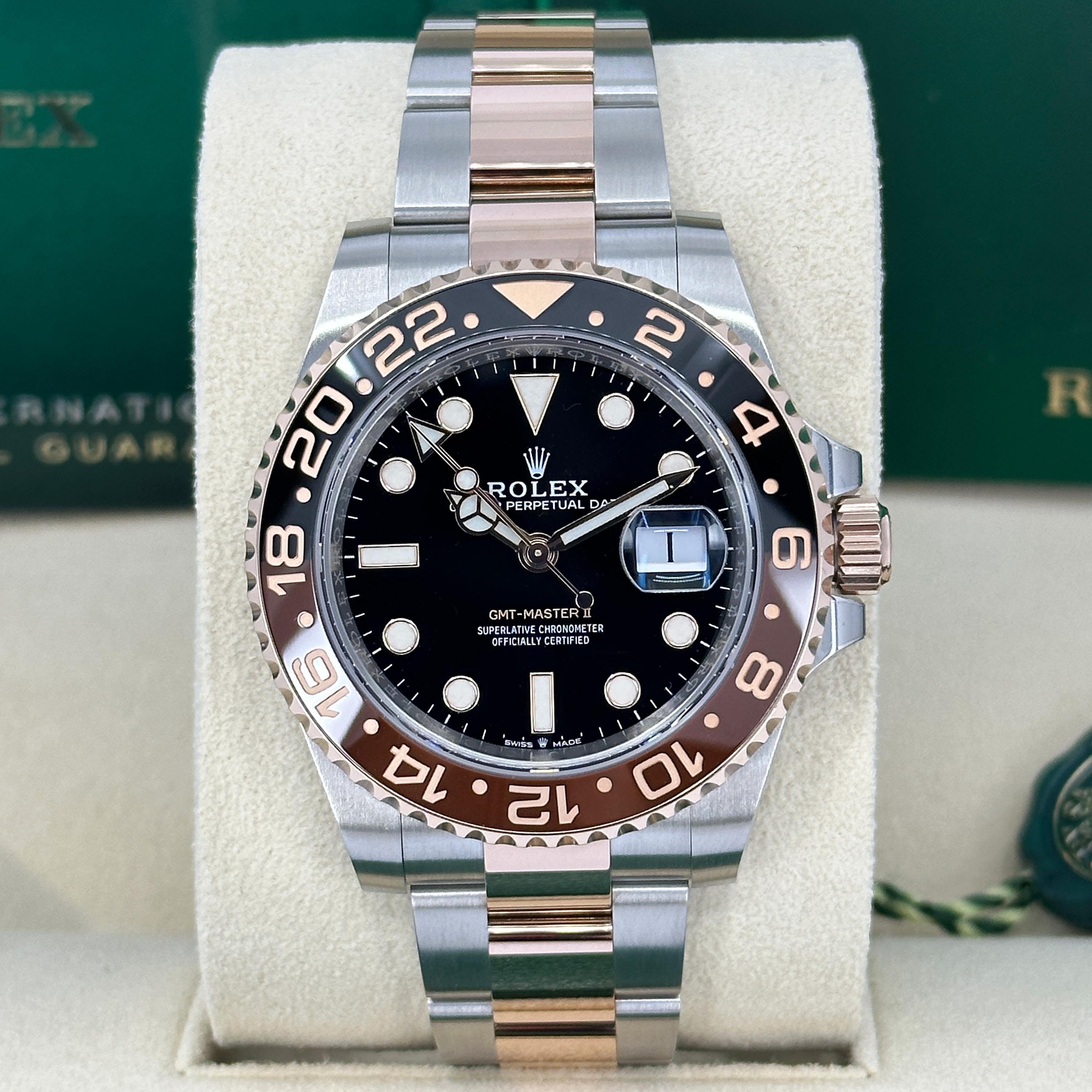 Unworn Rolex GMT-Master II Root Beer Reference# 126711CHNR, Complete set, 2025 In New Condition For Sale In New York, NY