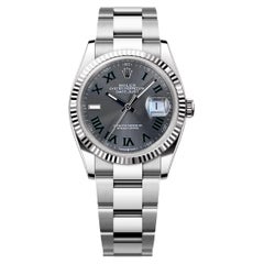 Unworn Rolex Datejust 36 Grey Oyster Reference# 126234, Complete set, 2025