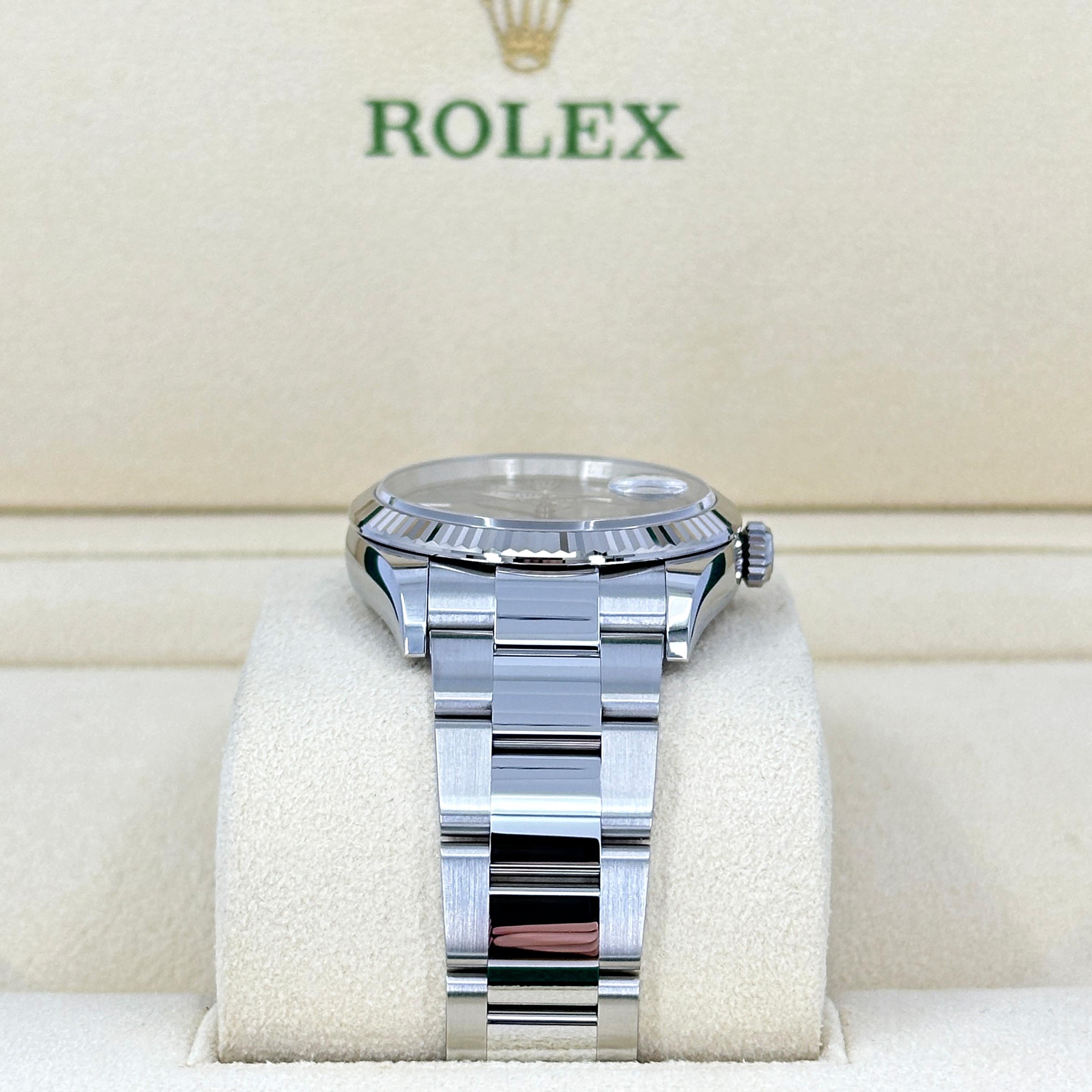 Ungetragene Rolex Datejust 36 Wimbledon Oyster Reference# 126234, Komplettset, 2025 Herren im Angebot