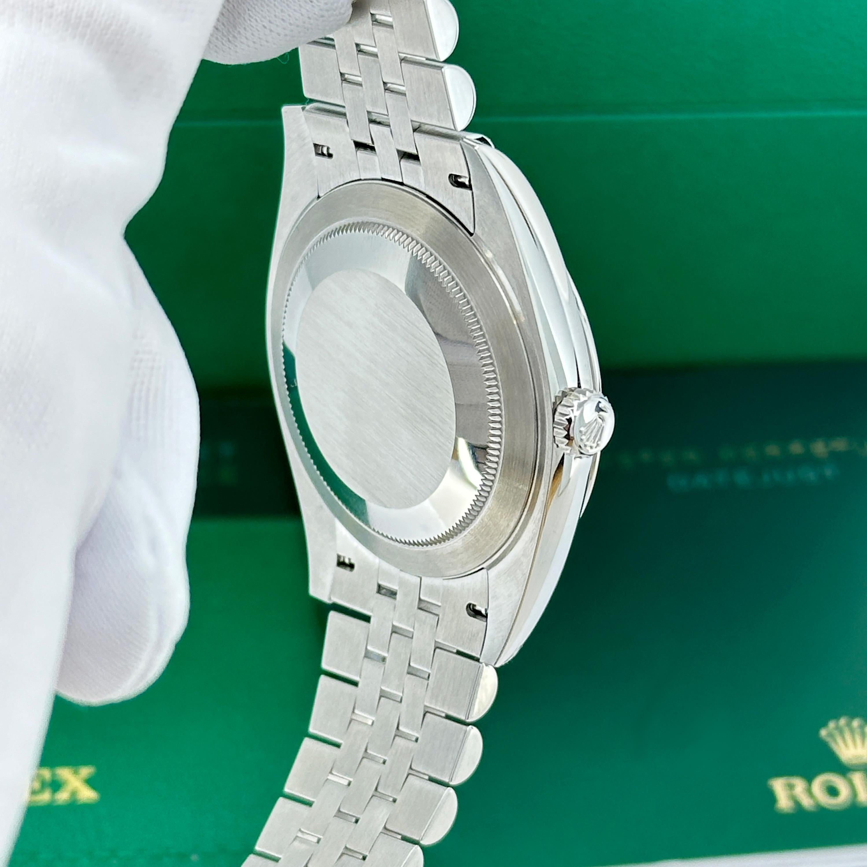 Ungetragene Rolex Datejust 41 White Jubilee Reference# 126300, Komplettset, 2025 im Angebot 8