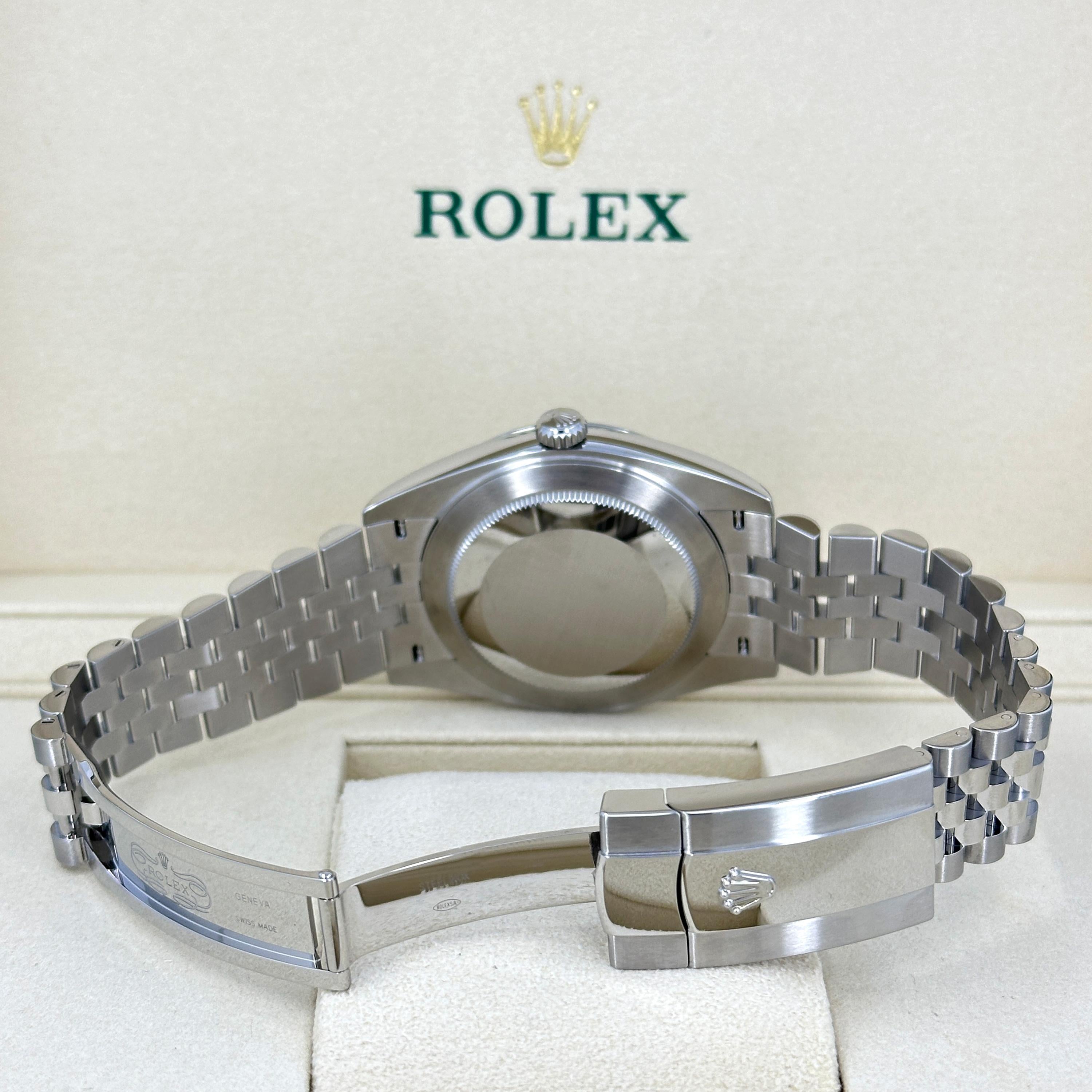 Ungetragene Rolex Datejust 41 White Jubilee Reference# 126300, Komplettset, 2025 im Angebot 4
