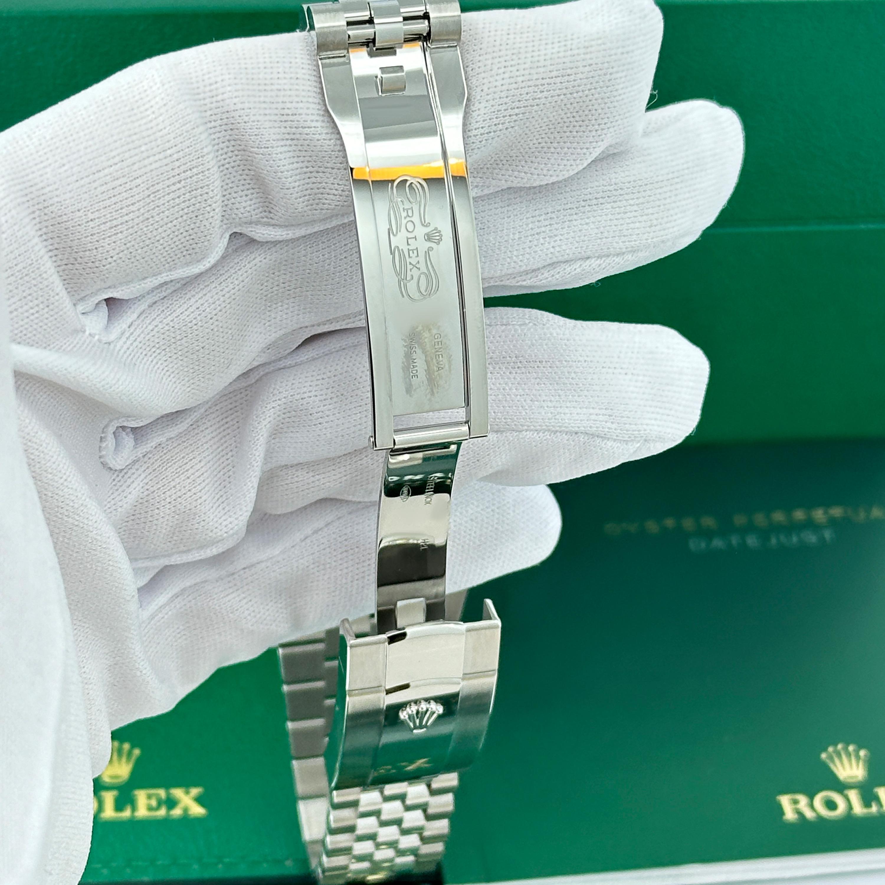 Ungetragene Rolex Datejust 41 White Jubilee Reference# 126300, Komplettset, 2025 im Angebot 7