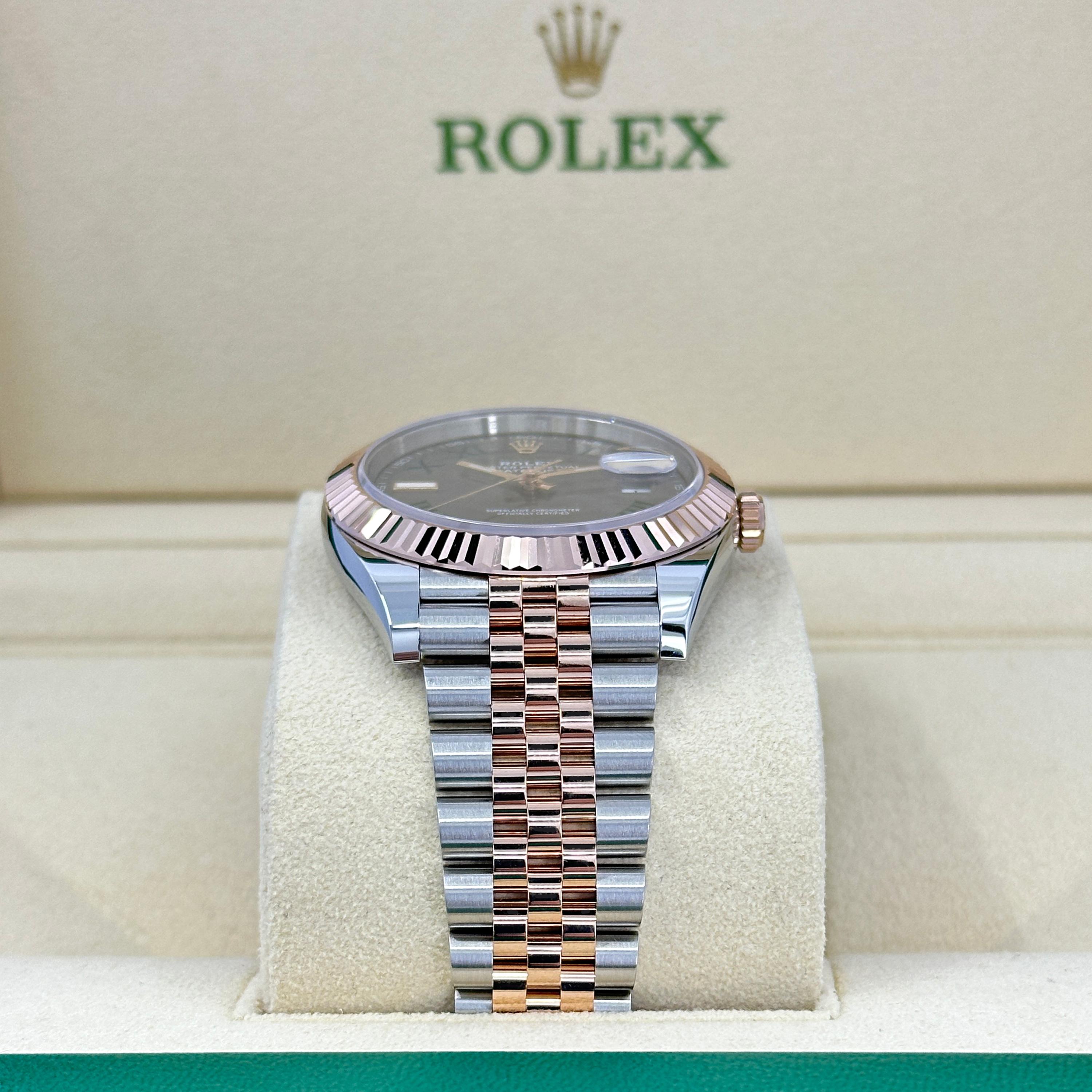 Ungetragene Rolex Datejust 41 Grey Jubilee Reference# 126331, Komplettset, 2025 im Angebot 1
