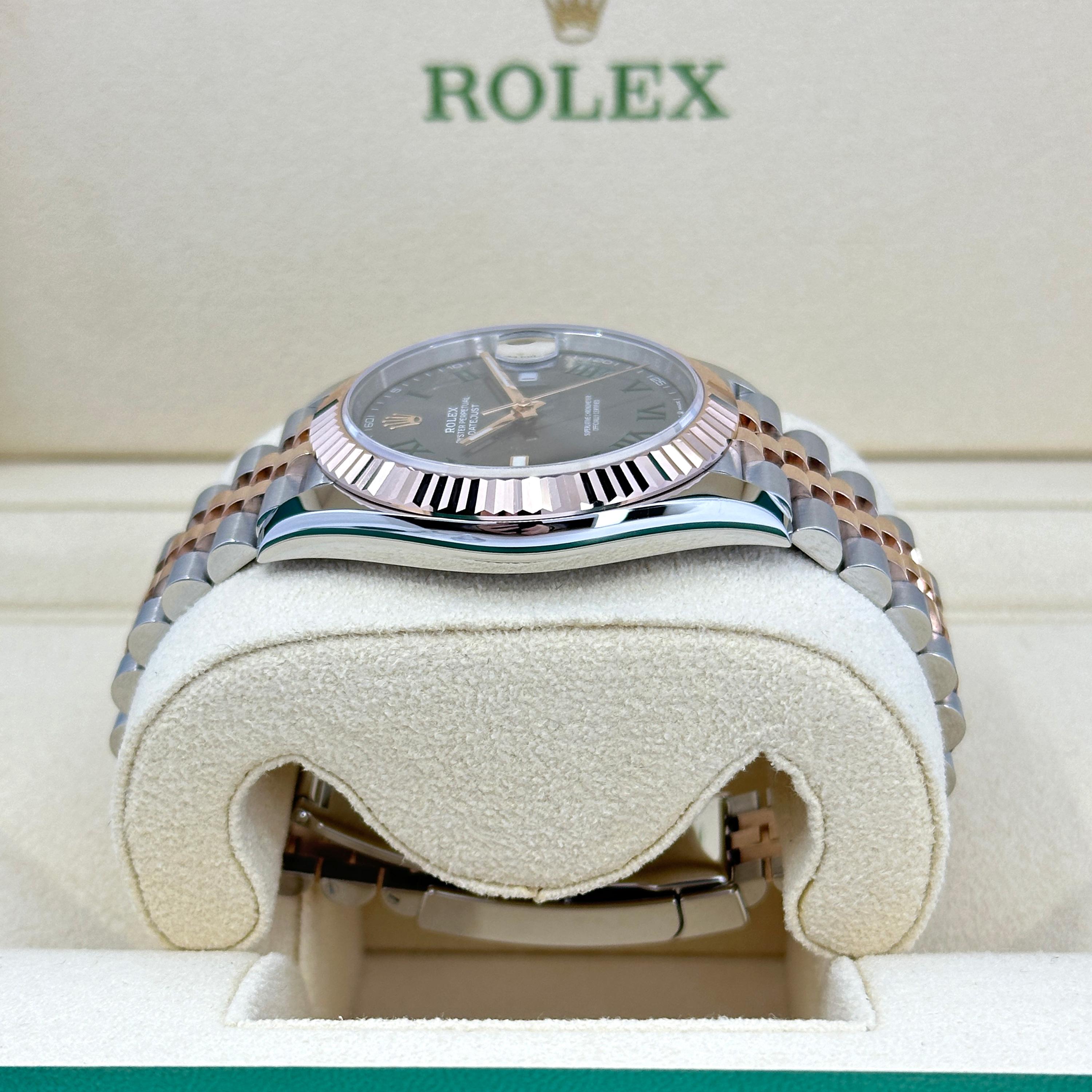 Ungetragene Rolex Datejust 41 Grey Jubilee Reference# 126331, Komplettset, 2025 für Damen oder Herren im Angebot