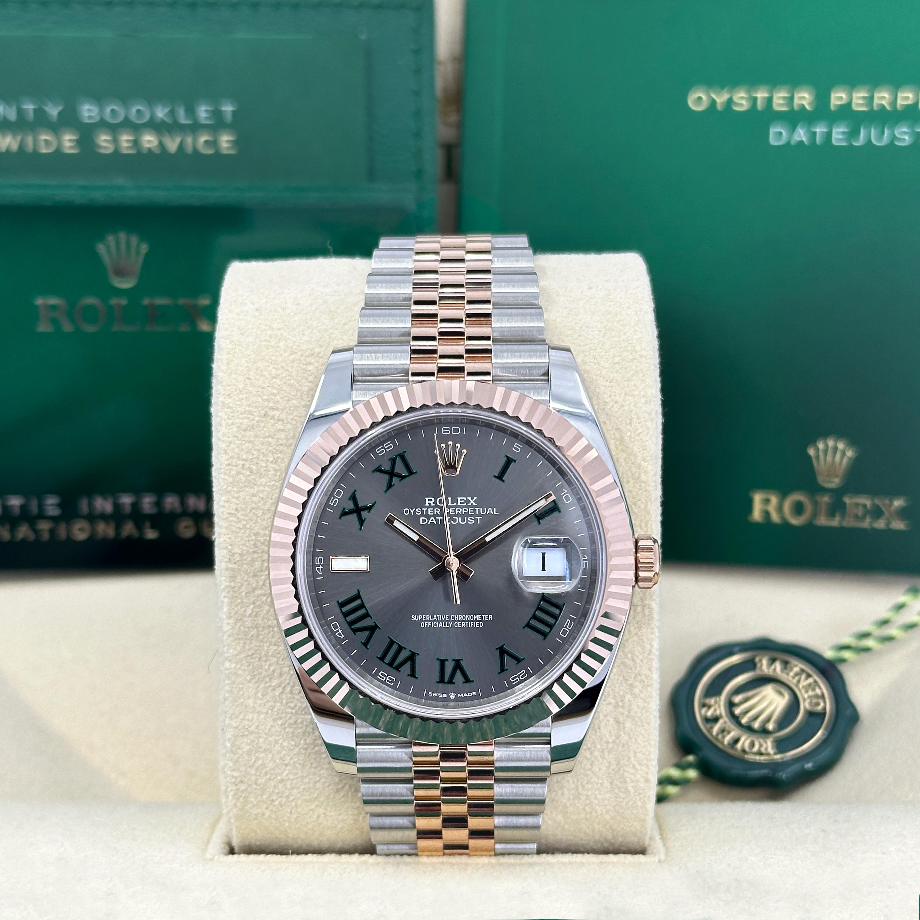Die Rolex Datejust 41 Ref. 126331-0016 ist ein hervorragender Zeitmesser, der klassisches Design und moderne Innovation nahtlos miteinander verbindet. Gefertigt aus dem von Rolex entwickelten Everose Rolesor, einer harmonischen Kombination aus