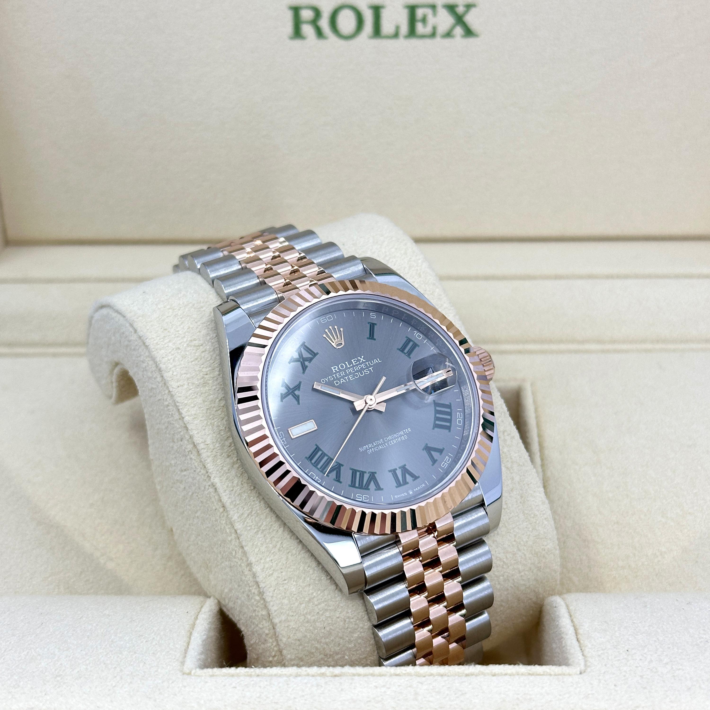 Ungetragene Rolex Datejust 41 Grey Jubilee Reference# 126331, Komplettset, 2025 im Angebot 7