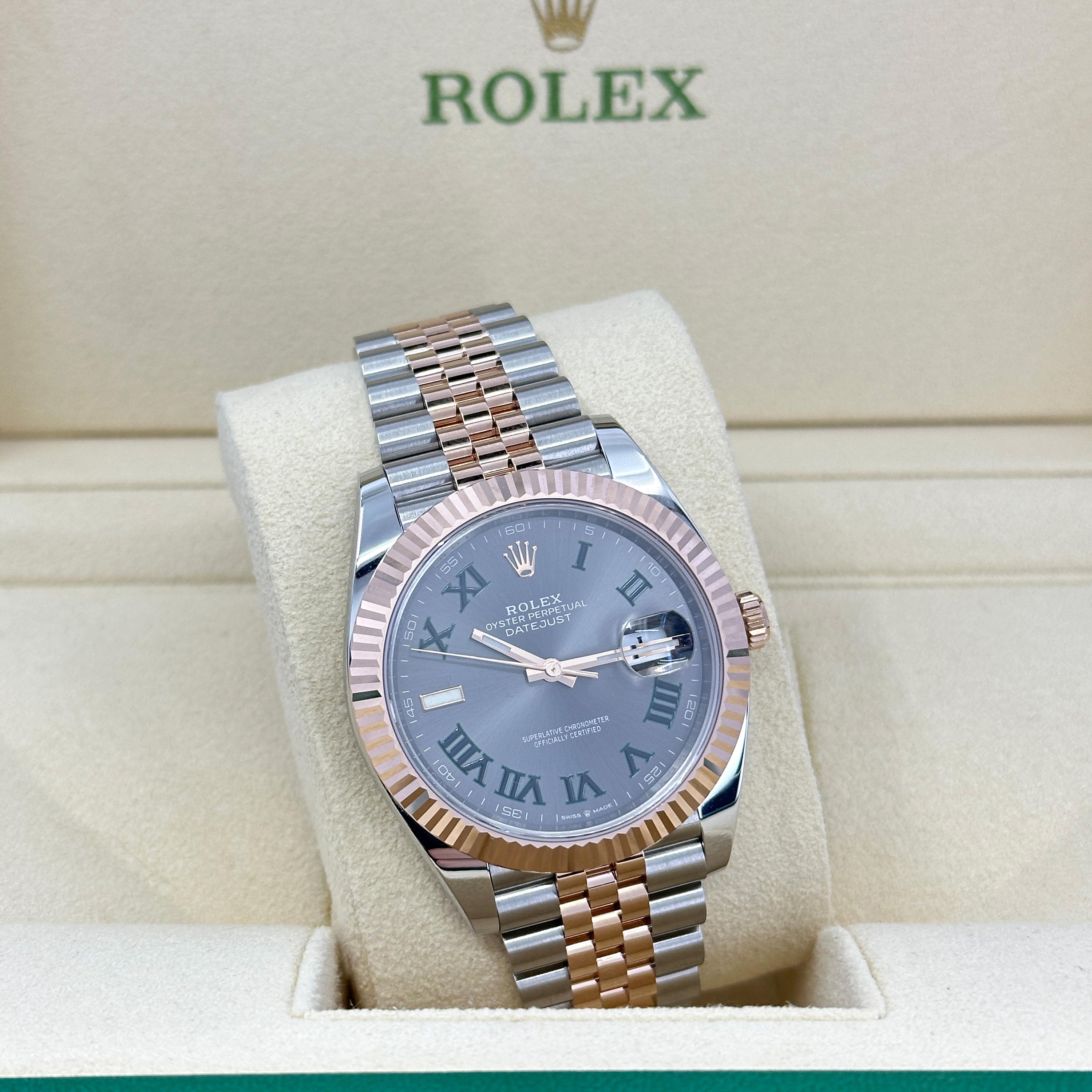 Ungetragene Rolex Datejust 41 Grey Jubilee Reference# 126331, Komplettset, 2025 im Angebot 8