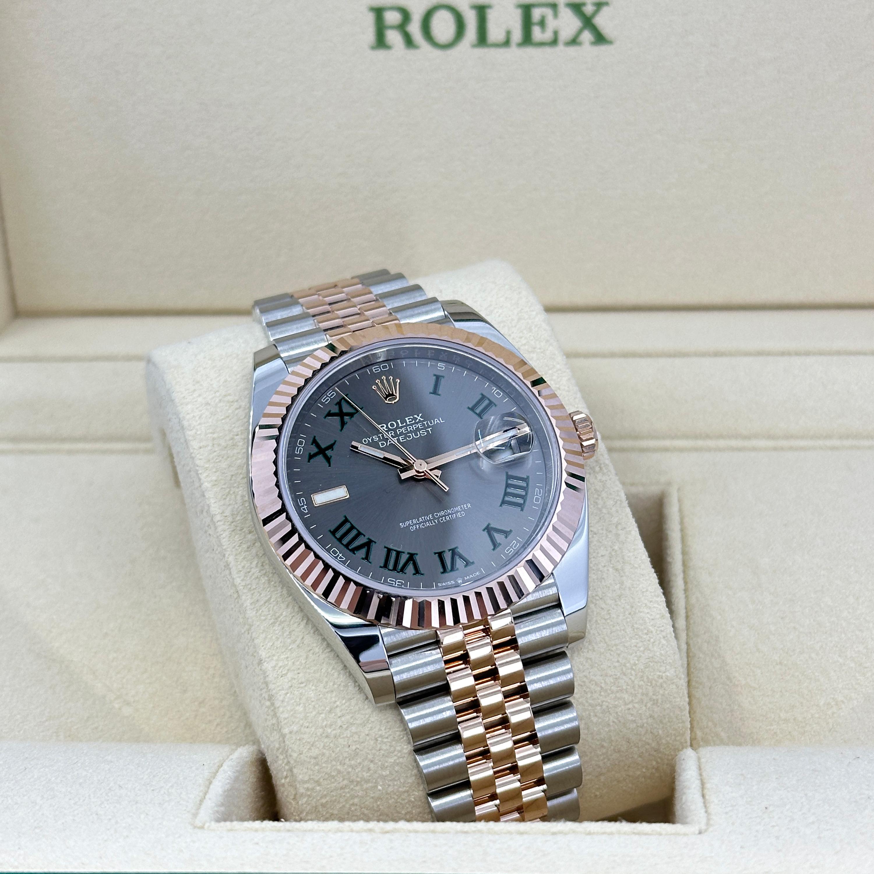 Ungetragene Rolex Datejust 41 Grey Jubilee Reference# 126331, Komplettset, 2025 im Angebot 5