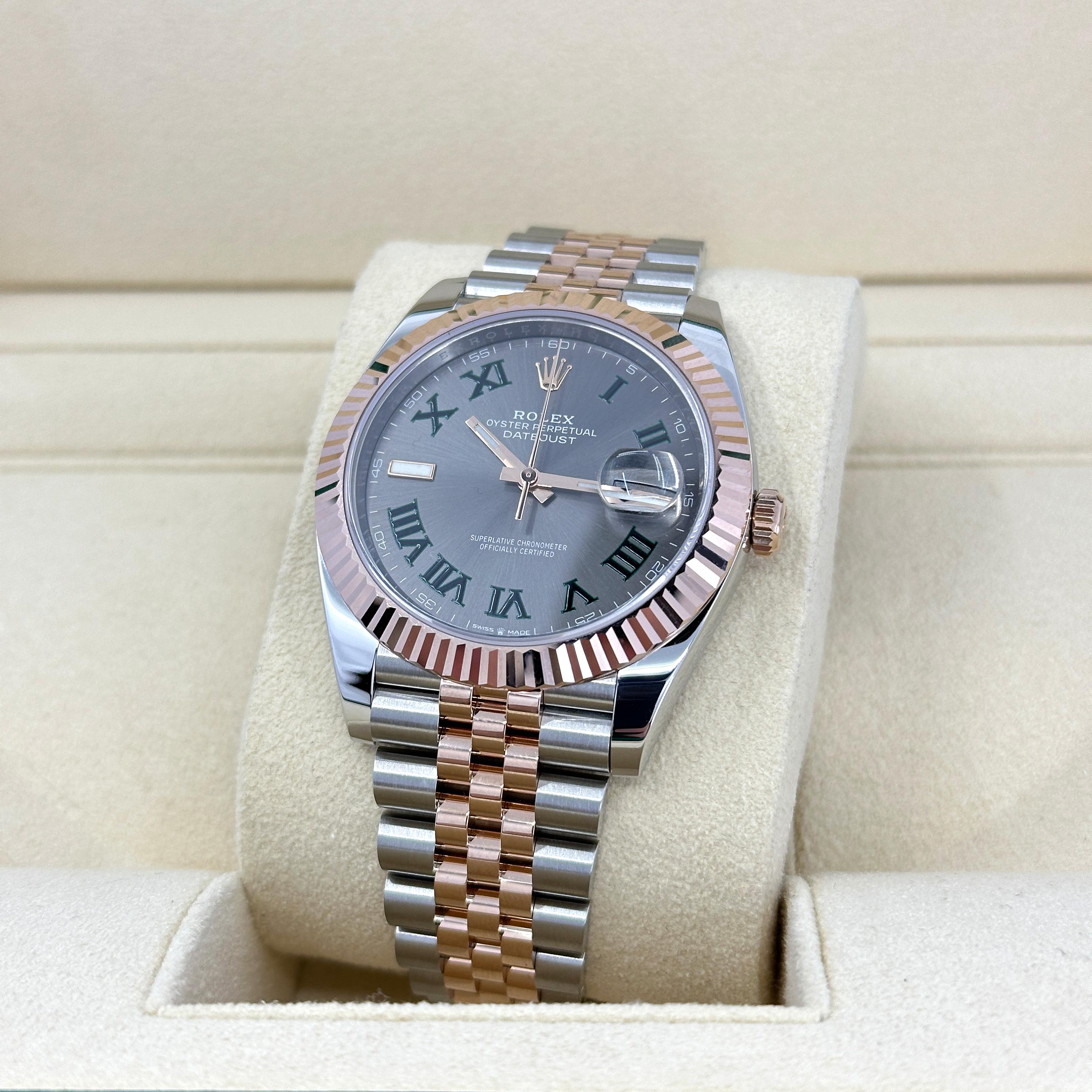 Ungetragene Rolex Datejust 41 Grey Jubilee Reference# 126331, Komplettset, 2025 im Angebot 9
