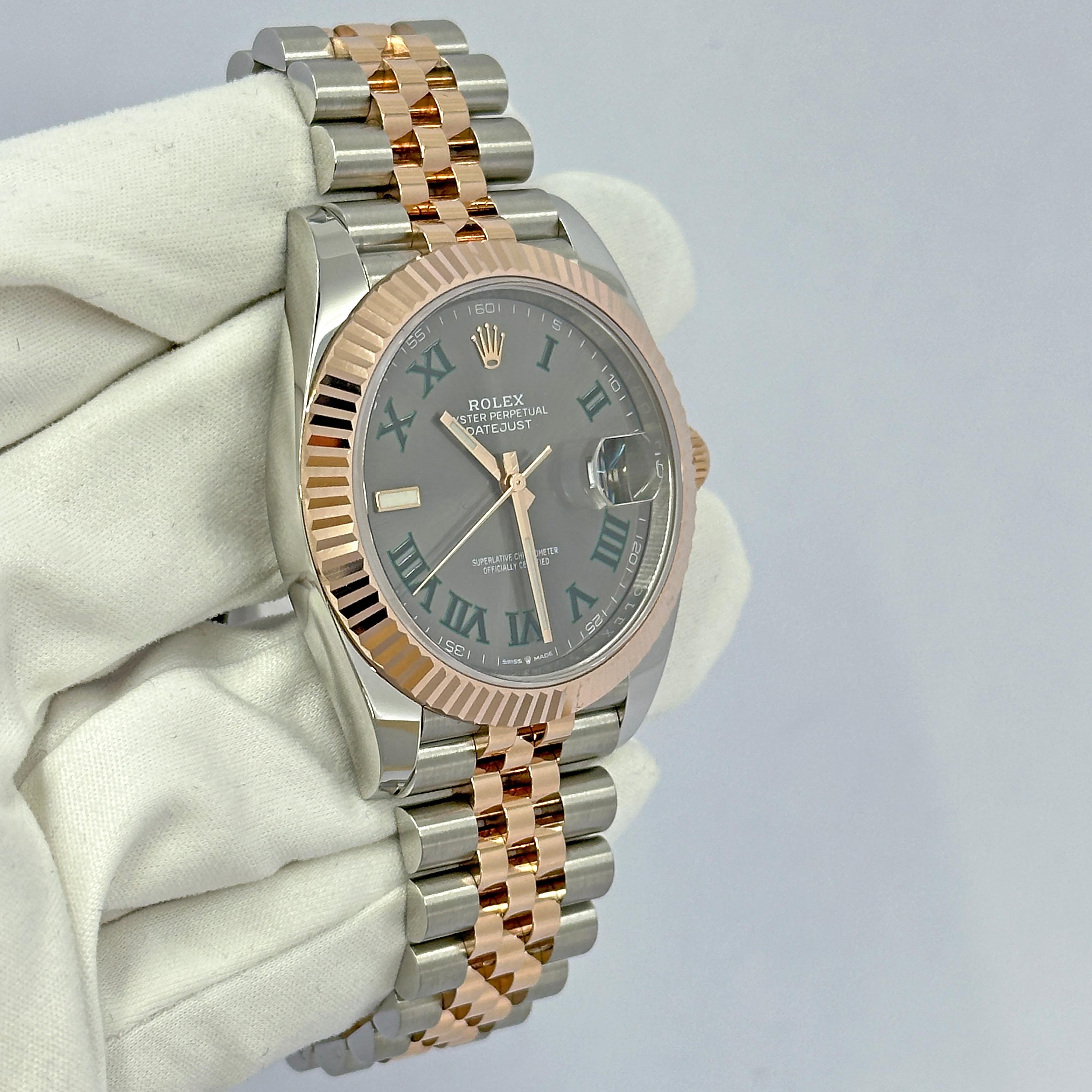 Ungetragene Rolex Datejust 41 Grey Jubilee Reference# 126331, Komplettset, 2025 im Angebot 13