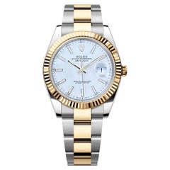 Unworn Rolex Datejust 41 White Oyster Reference# 126333, Complete set, 2025