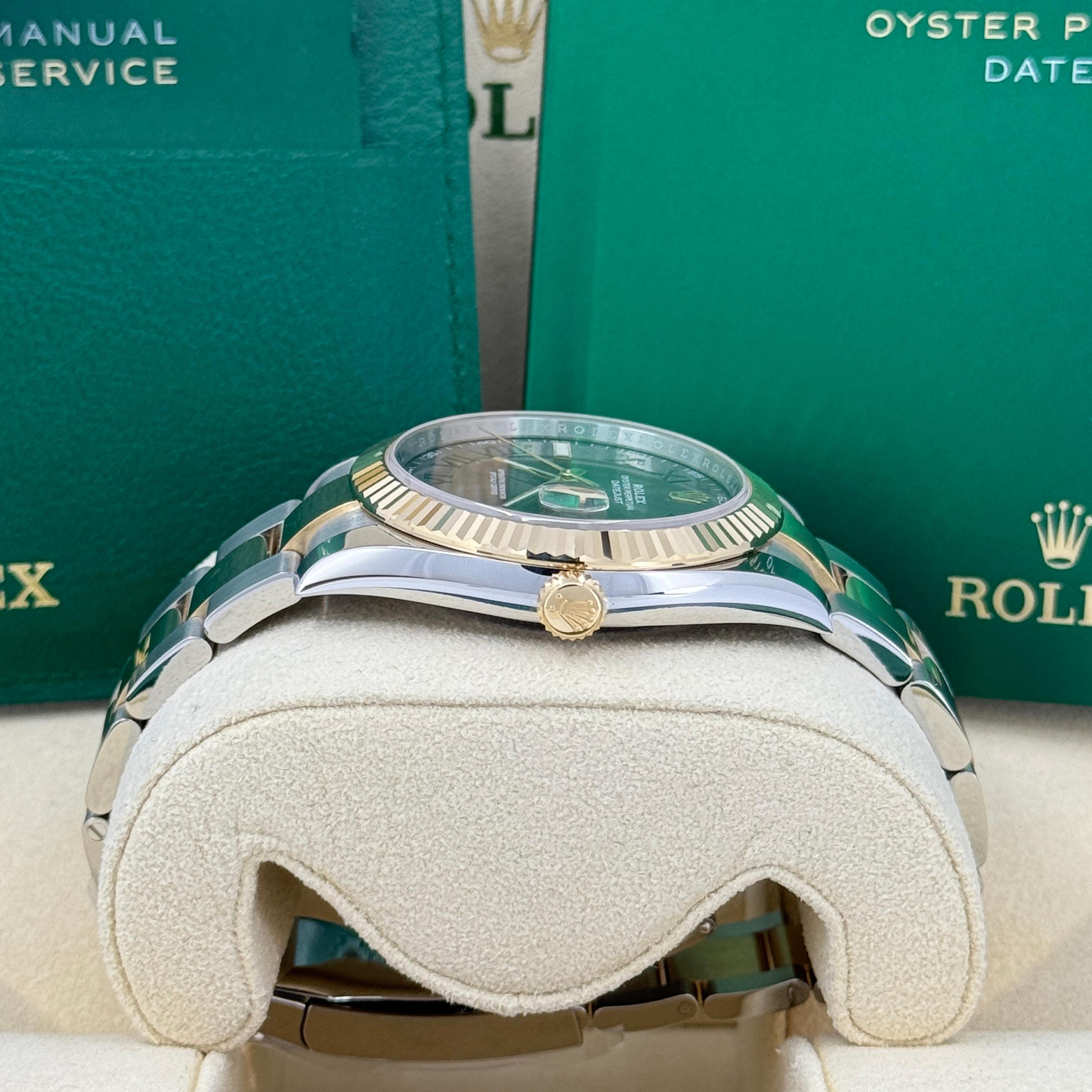 Ungetragene Rolex Datejust 41 Grau Oyster Reference# 126333, Komplettset, 2025 im Angebot 2