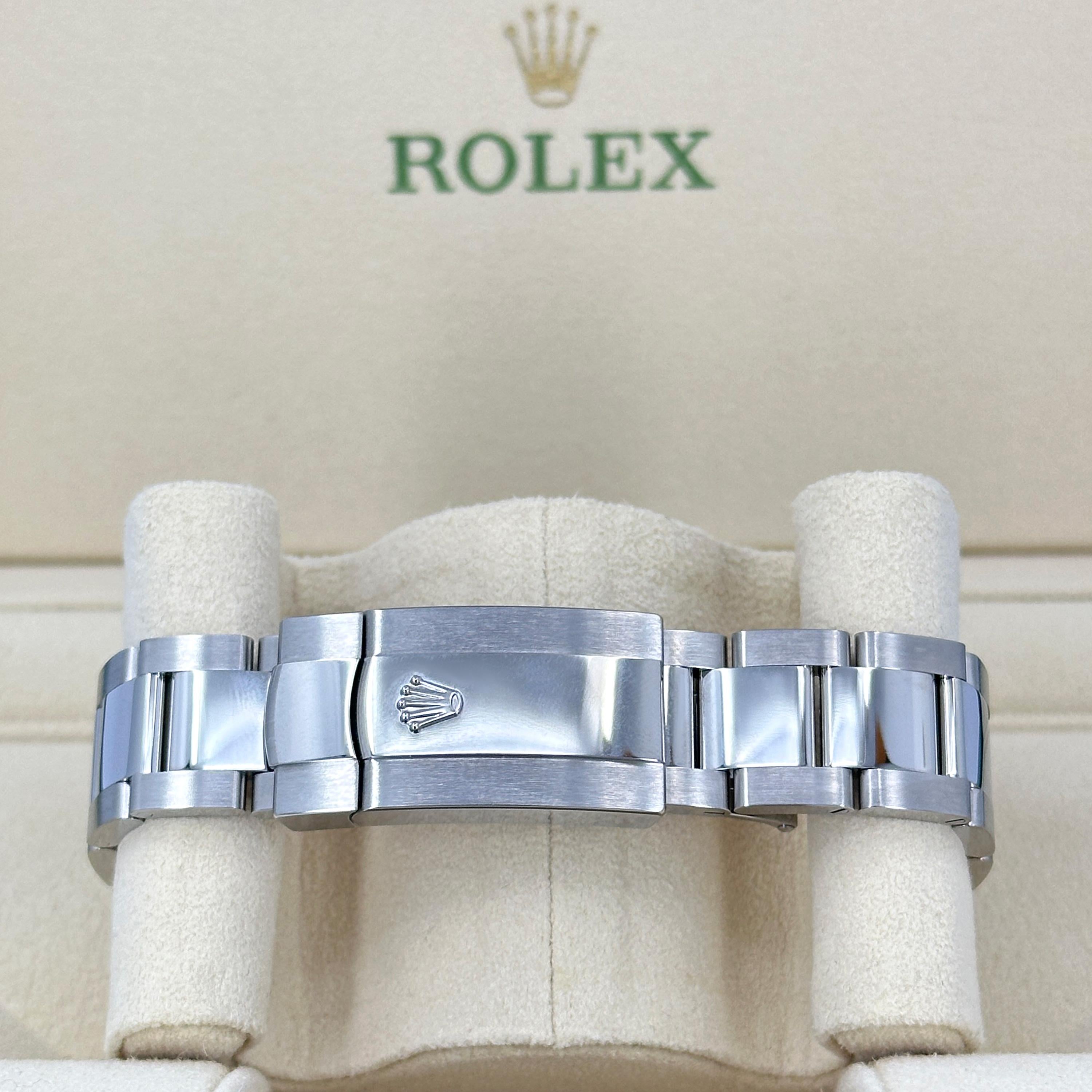 Ungetragene Rolex Datejust 41 Blau Oyster Reference# 126334, Komplettset, 2025 im Angebot 7