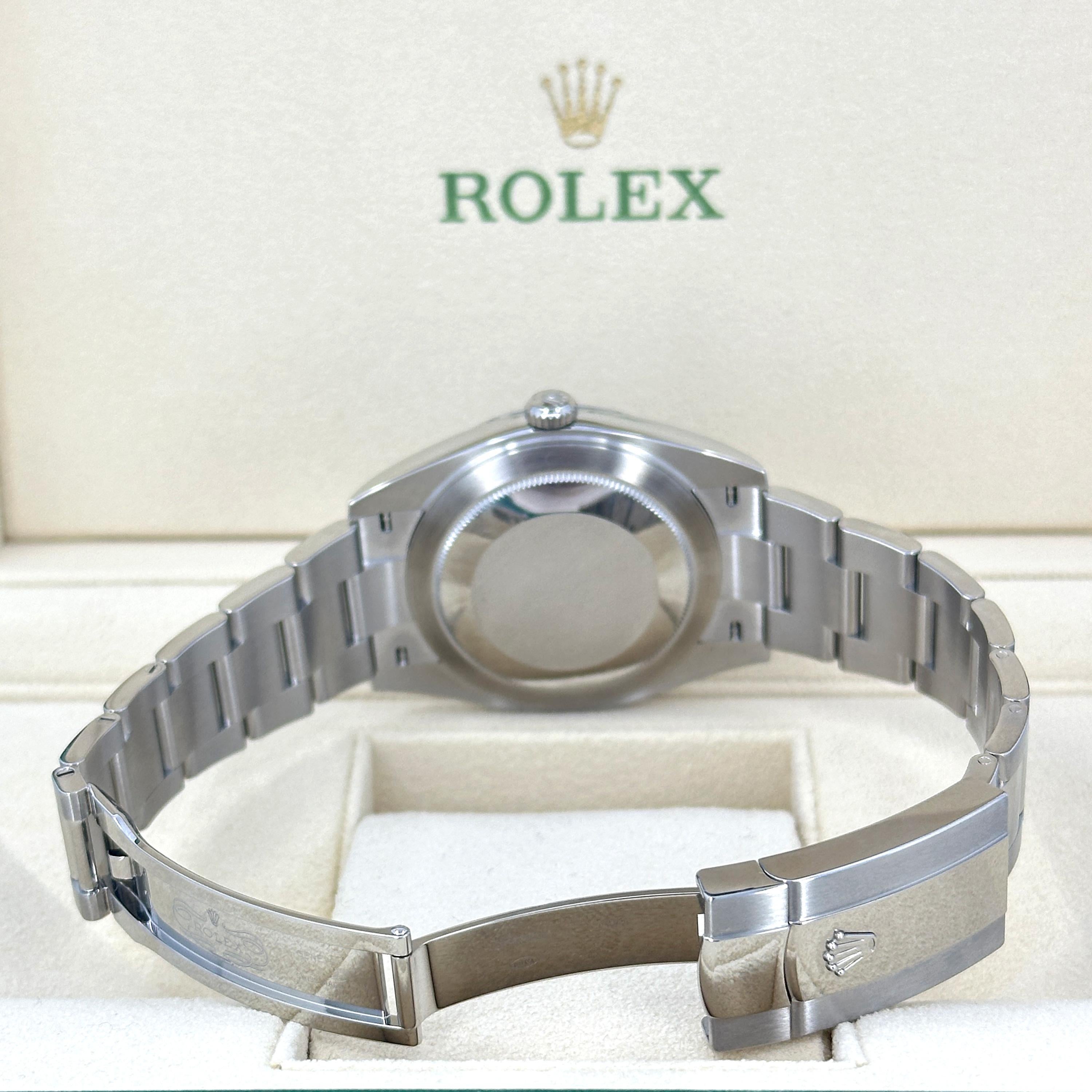 Ungetragene Rolex Datejust 41 Blau Oyster Reference# 126334, Komplettset, 2025 im Angebot 3