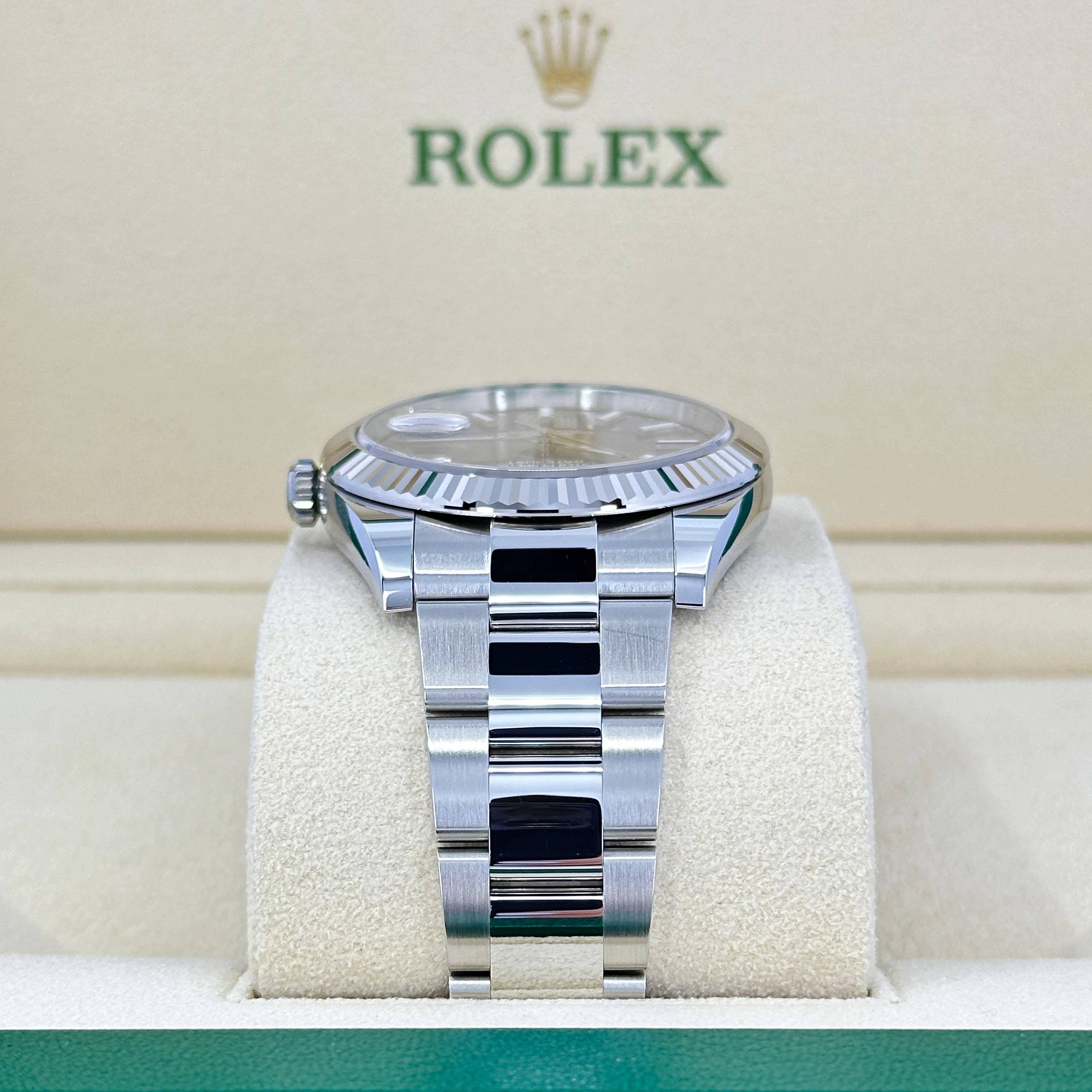 Ungetragene Rolex Datejust 41 Grey Jubilee Reference# 126334, Komplettset, 2025 im Angebot 1