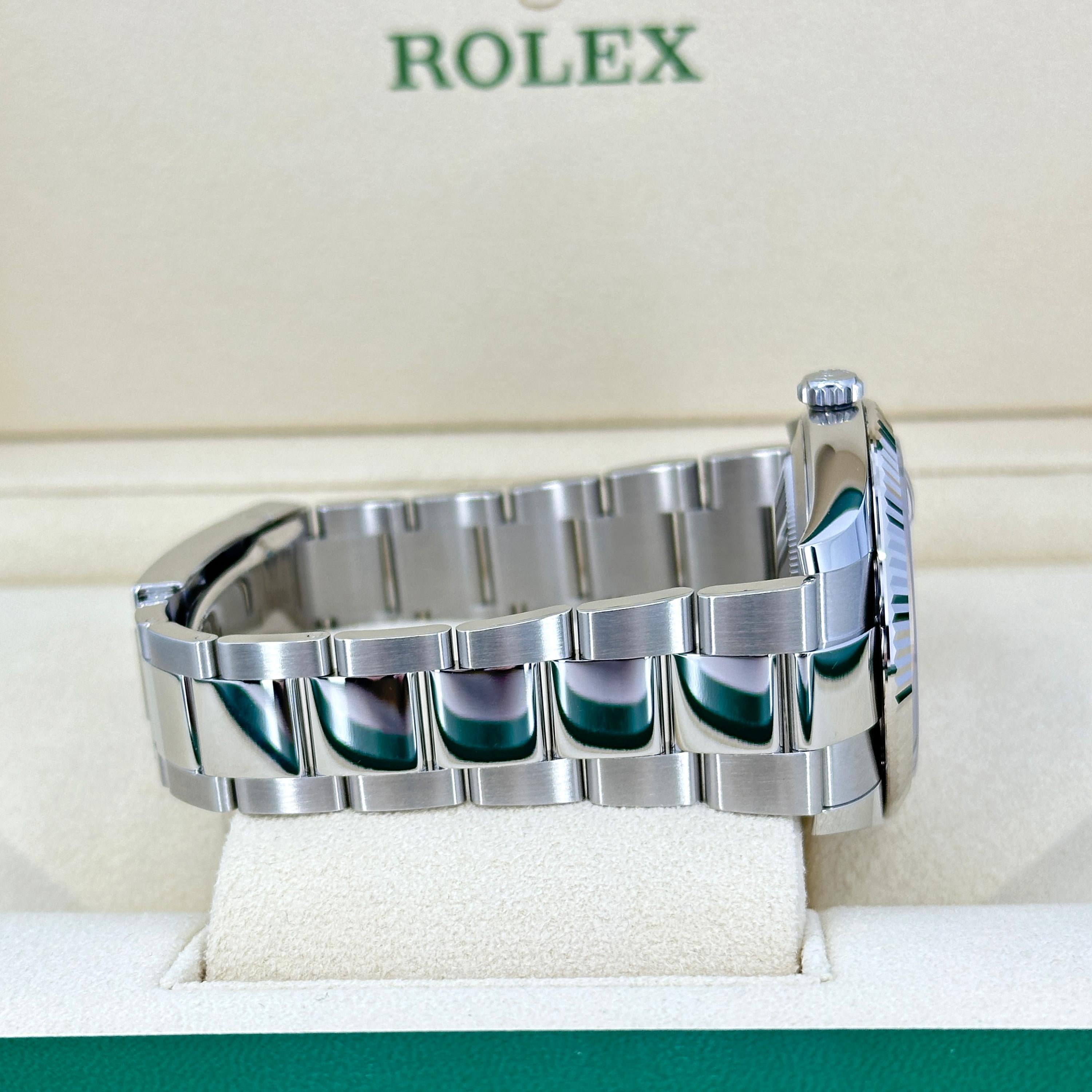 Ungetragene Rolex Datejust 41 Grey Jubilee Reference# 126334, Komplettset, 2025 im Angebot 9