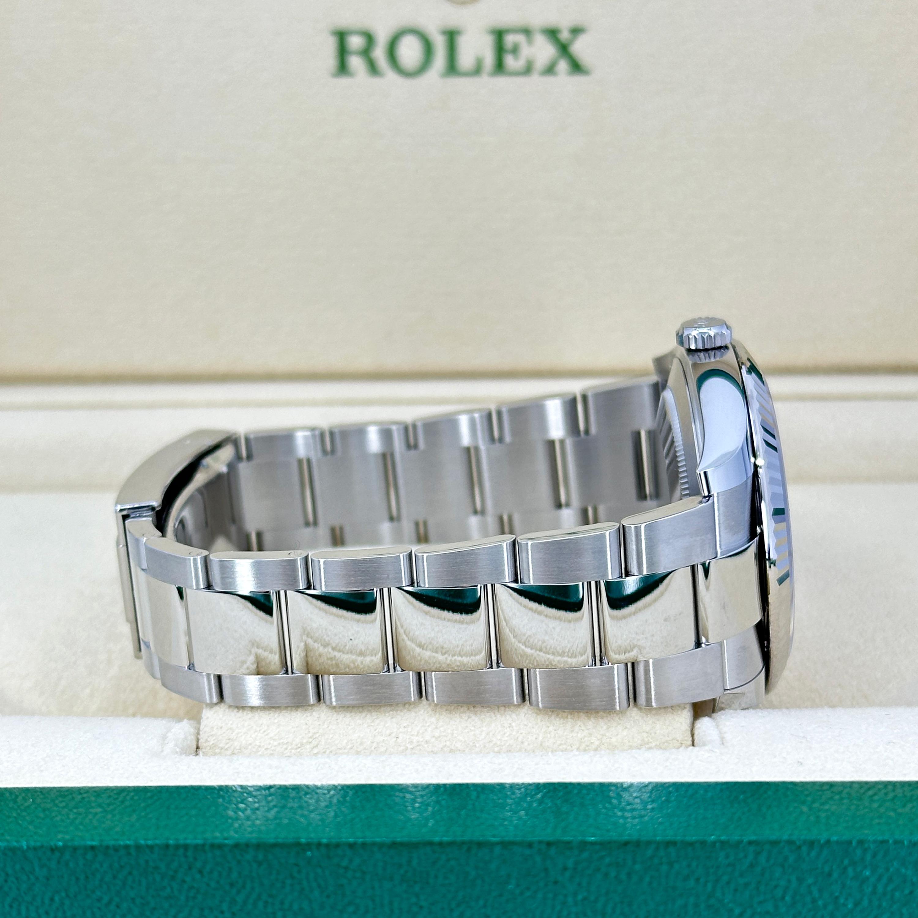 Ungetragene Rolex Datejust 41 Schiefer Oyster Reference# 126334, Komplettset, 2025 im Angebot 8
