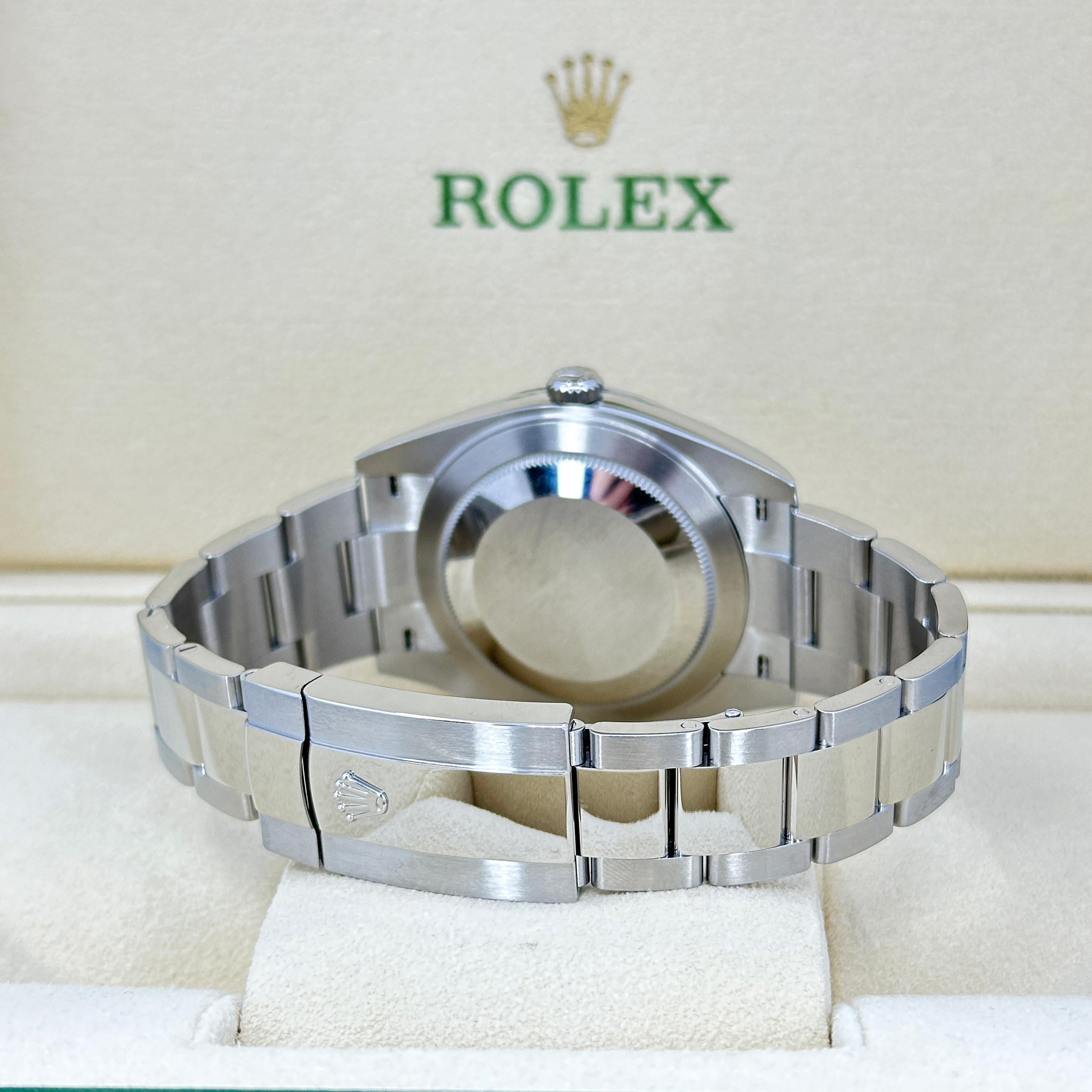 Ungetragene Rolex Datejust 41 Schiefer Oyster Reference# 126334, Komplettset, 2025 im Angebot 6