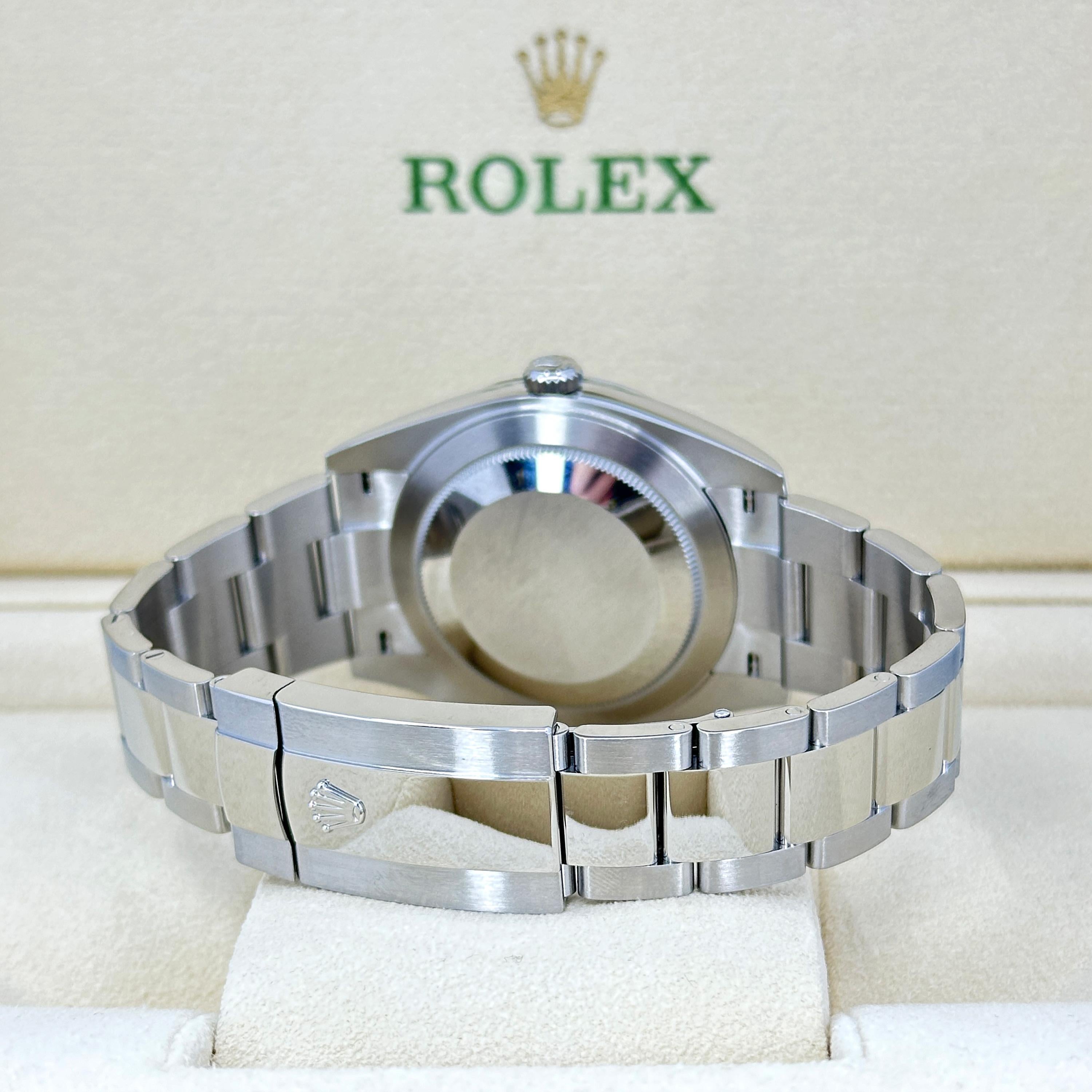 Ungetragene Rolex Datejust 41 Weiß Oyster Reference# 126334, Komplettset, 2025 im Angebot 8