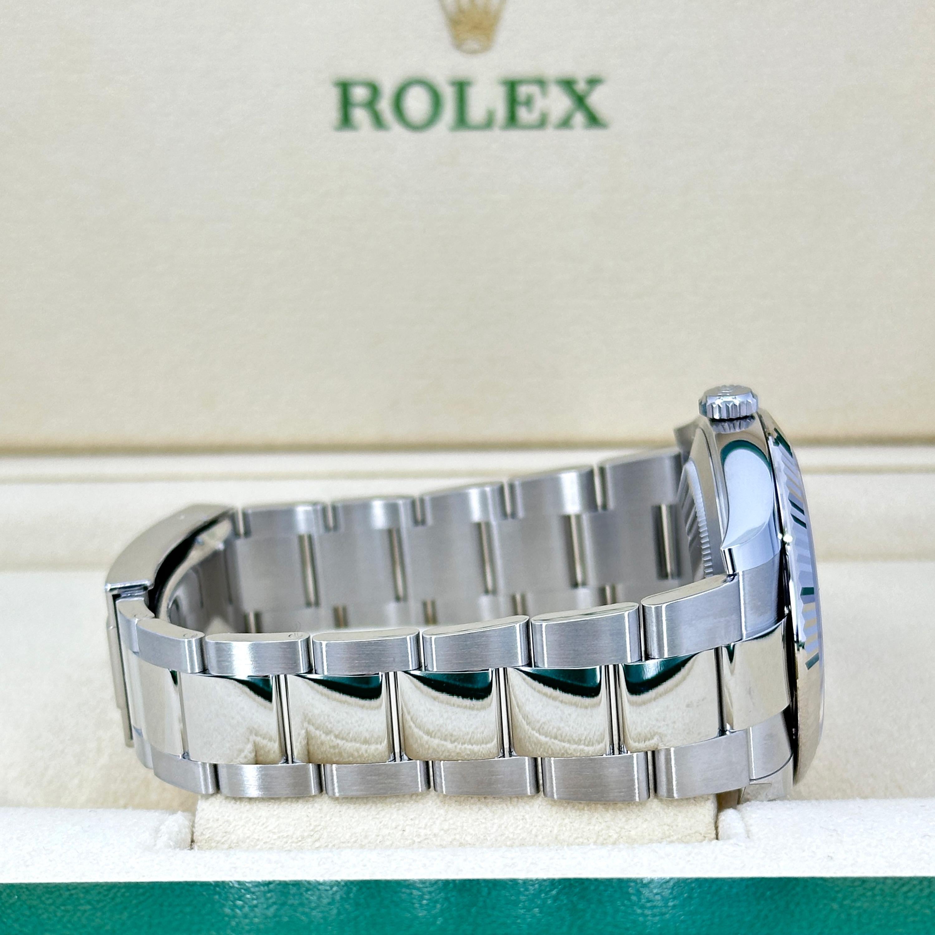 Ungetragene Rolex Datejust 41 Weiß Oyster Reference# 126334, Komplettset, 2025 im Angebot 10