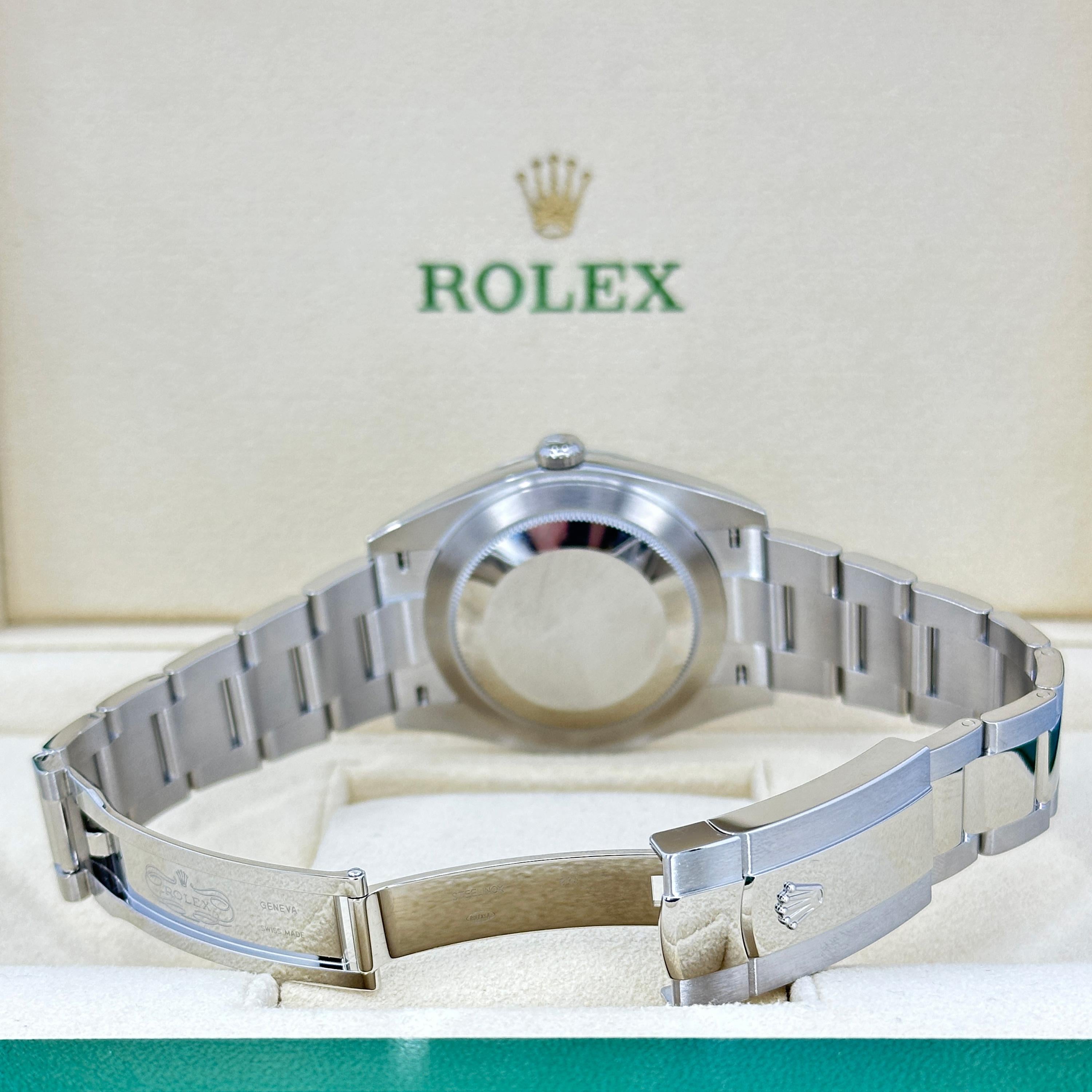 Ungetragene Rolex Datejust 41 Weiß Oyster Reference# 126334, Komplettset, 2025 im Angebot 11