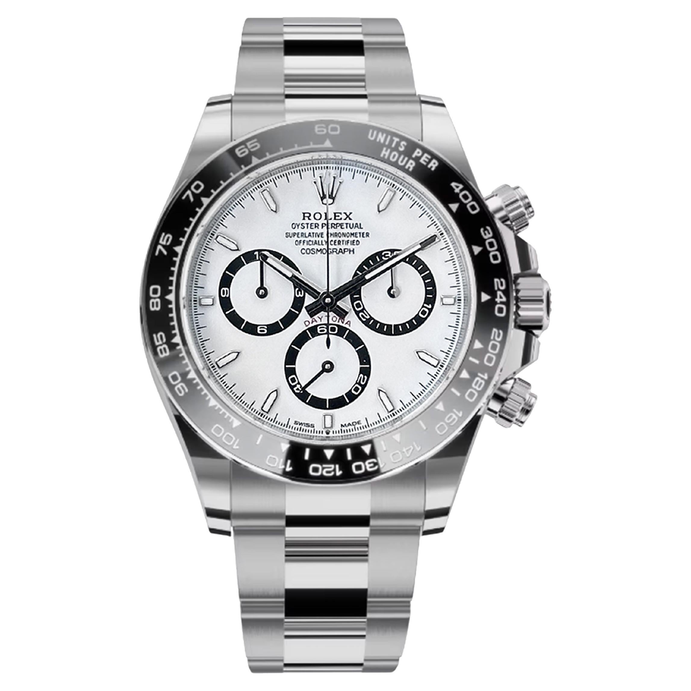 Ungetragene Rolex Cosmograph Daytona Referenznummer 126500ln, Komplettset, 2025