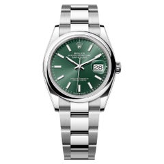 Unworn Rolex Datejust 36 Green Oyster Reference# 126200, Complete set, 2025