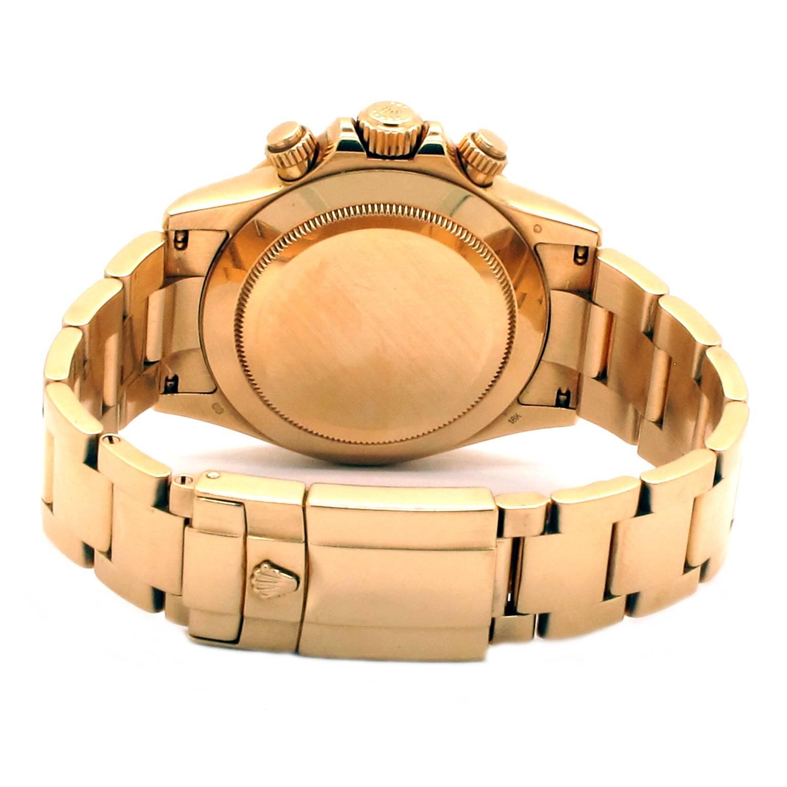 Modern Rolex Yellow Gold Daytona Paul Newman Champagne Dial Wristwatch For Sale