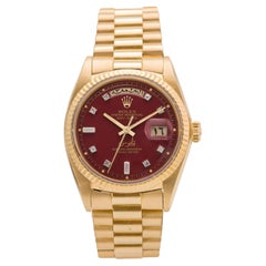 Used 1972 Rolex Day Date Oxblood Stella 'Qaboos' Ref. 1803