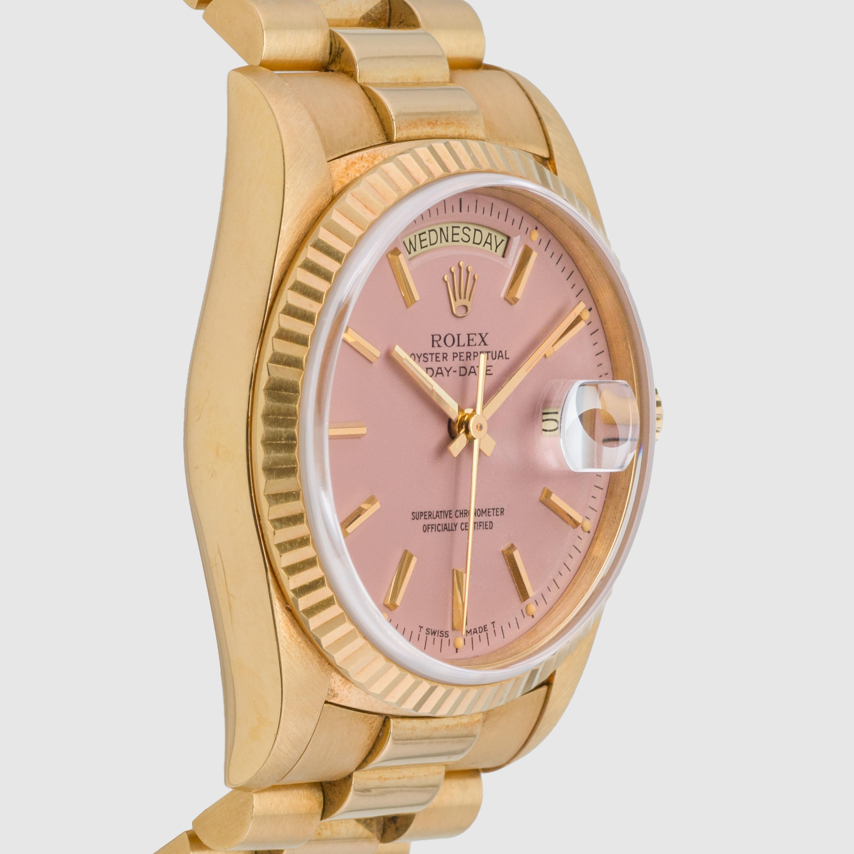 1988 Rolex Day Date Lilac Stella Ref. 18238 für Damen oder Herren im Angebot