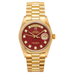 1988 Rolex Day Date Rubellite Diamond Dial Ref. 18038