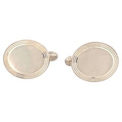 Tiffany & Co. Sterling Silver Cuff Links Perfect For Engraving