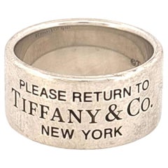 Tiffany & Co. Sterling Silver Thick Ring Return to Tiffany Classic