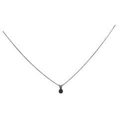 14K White Gold AGL Natural Alexandrite Necklace with Chain