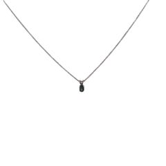 14K White Gold AGL Alexandrite Necklace with Chain