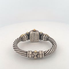 Montre « Cable » de David Yurman en argent sterling et or jaune 14 carats