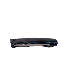 Jeremy Krammers Custom Timascus/Marble Flipper Knife with Case