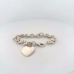 Tiffany & Co. Lobster Clasp Heart Tag Chain Bracelet