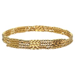 18K 750 Yellow Gold Bracelet Bangel Necklace Magnetic Chain