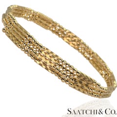 18K 750 Yellow Gold Bracelet Bangel Necklace Magnetic Chain