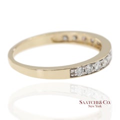 Anillo de oro amarillo macizo de 14K (585) con diamantes naturales