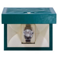 Rolex Stainless Steel Silver Diamond Dial Oyster Perpetual Date 1500