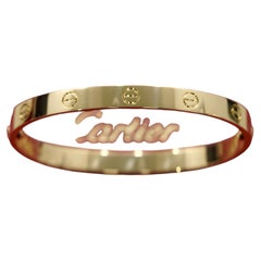 Cartier Classic Love Bracelet 18k Yellow Gold Size 18 - B6067517 Box Papers 2021