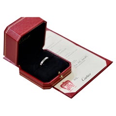 Cartier Love-Ring aus Platin, Ehering, Größe 63, mit Schachtel und Papieren, B4085363