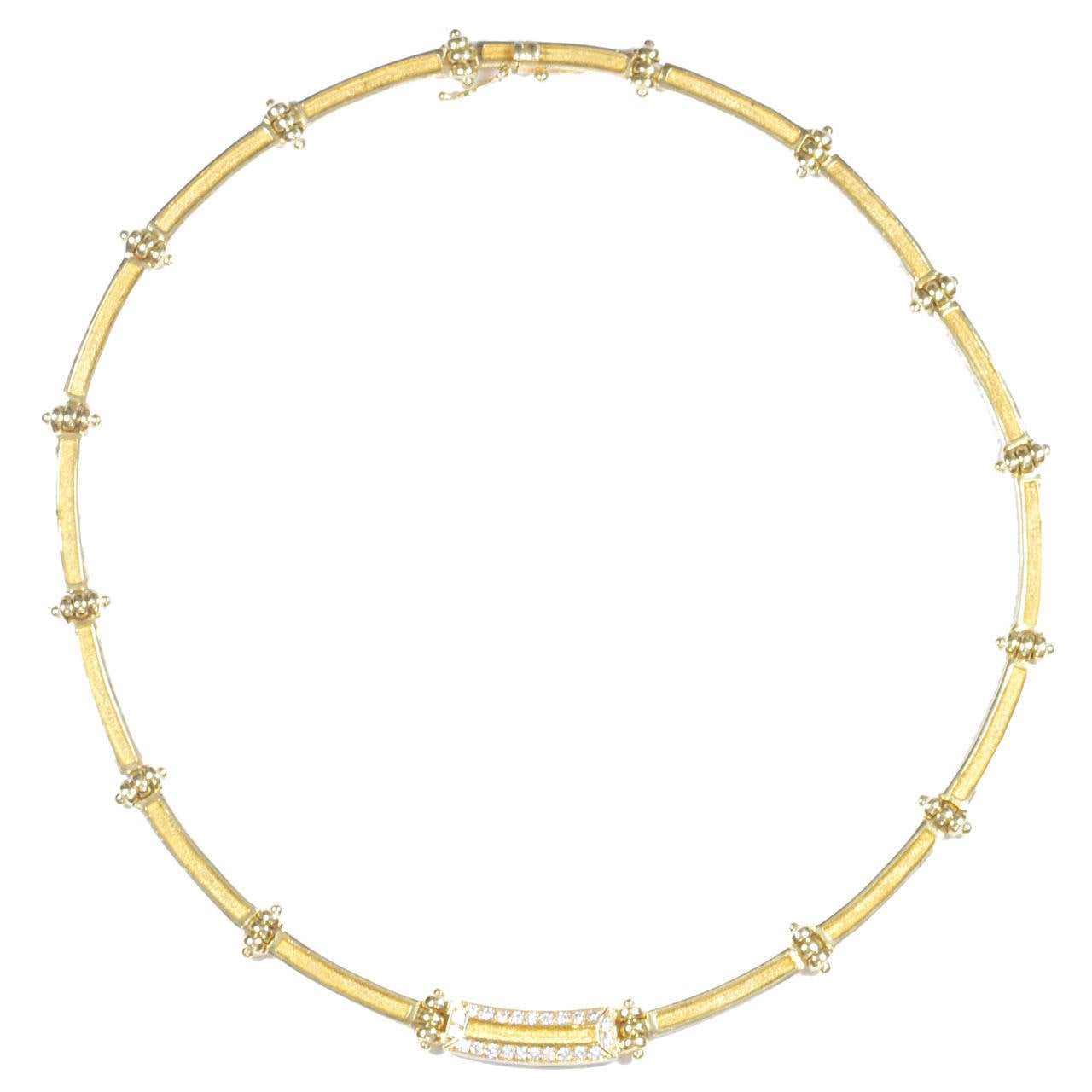 Maramenos Pateras Diamond Gold Necklace