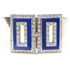 French Lapis Diamond Gold Bracelet French Lapis Diamond Gold Bracelet